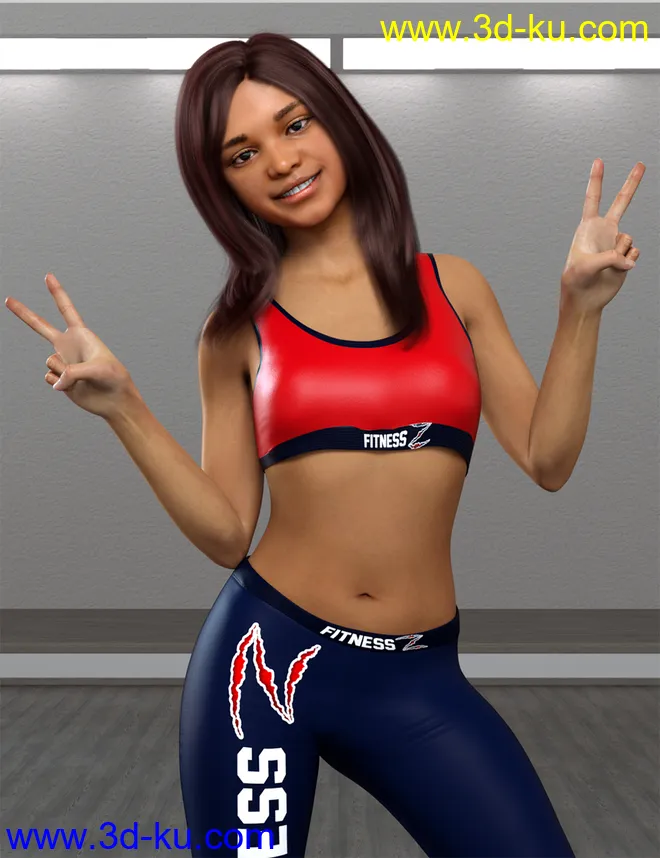 Sisters Tammie and Rachelle for Genesis 8 Female模型的图片4