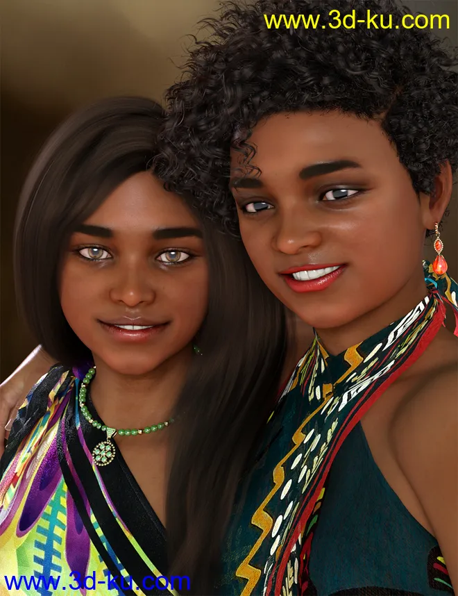 Sisters Tammie and Rachelle for Genesis 8 Female模型的图片7