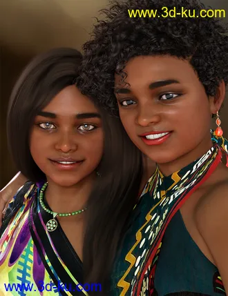 3D打印模型Sisters Tammie and Rachelle for Genesis 8 Female的图片