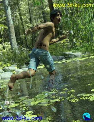 3D打印模型Skin Doctor - Dirt & Grime for Genesis 3 and 8 Males的图片