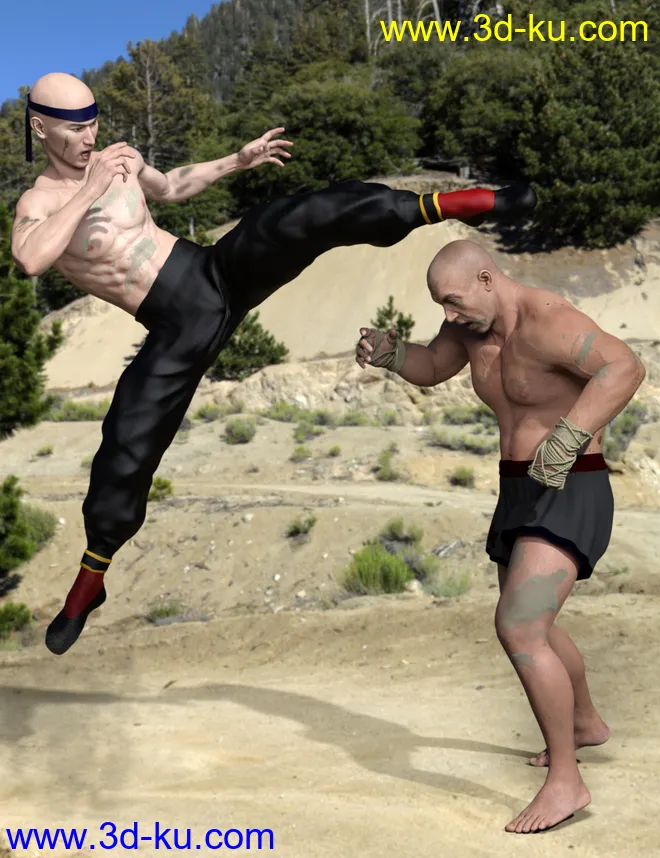 Skin Doctor - Dirt & Grime for Genesis 3 and 8 Males模型的图片7