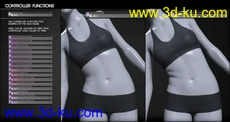 3D打印模型Skin Folds & Creases HD for Genesis 3 & 8 Female的图片