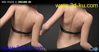 3D打印模型Skin Folds & Creases HD for Genesis 3 & 8 Female的图片