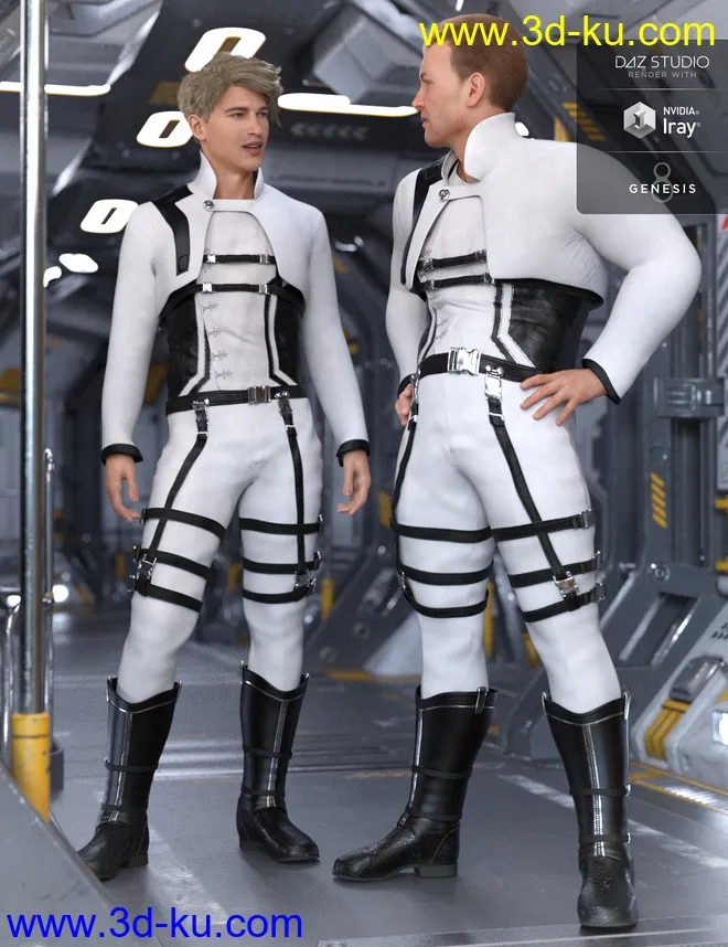 Sky Point Academy Outfit for Genesis 8 Male(s)模型的图片1