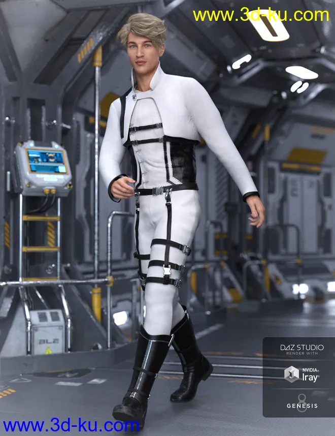 Sky Point Academy Outfit for Genesis 8 Male(s)模型的图片2