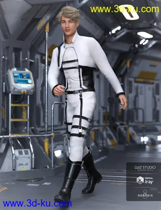 3D打印模型Sky Point Academy Outfit for Genesis 8 Male(s)的图片