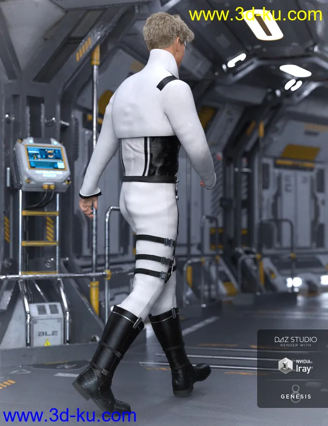 Sky Point Academy Outfit for Genesis 8 Male(s)模型的图片3