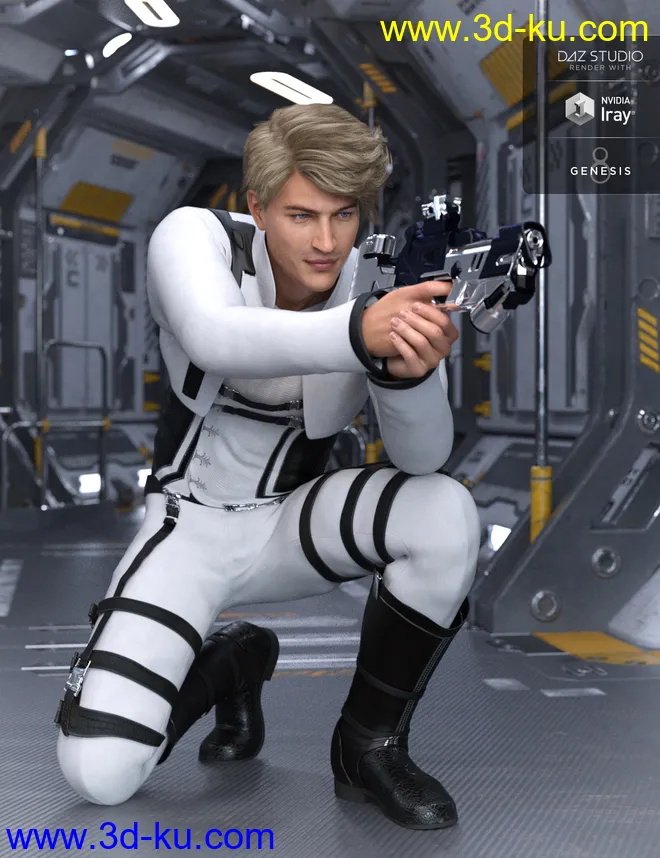 Sky Point Academy Outfit for Genesis 8 Male(s)模型的图片4