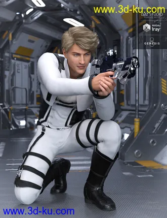 3D打印模型Sky Point Academy Outfit for Genesis 8 Male(s)的图片