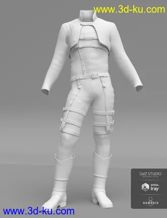 3D打印模型Sky Point Academy Outfit for Genesis 8 Male(s)的图片