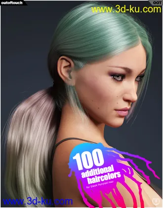 3D打印模型Sleek Ponytail Hair Texture XPansion的图片