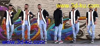 3D打印模型Smooth Poses and Expressions for Silas and Genesis 8 Males的图片