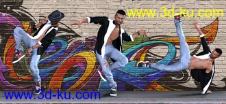 3D打印模型Smooth Poses and Expressions for Silas and Genesis 8 Males的图片