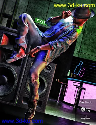 3D打印模型Smooth Poses and Expressions for Silas and Genesis 8 Males的图片