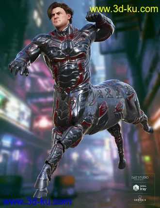 3D打印模型Solar Wardens for Genesis 8 Male Centaur的图片