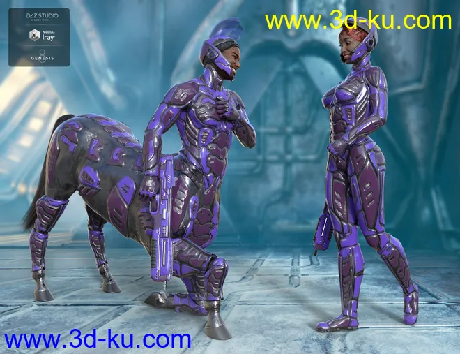 Solar Wardens for Genesis 8 Male Centaur模型的图片6