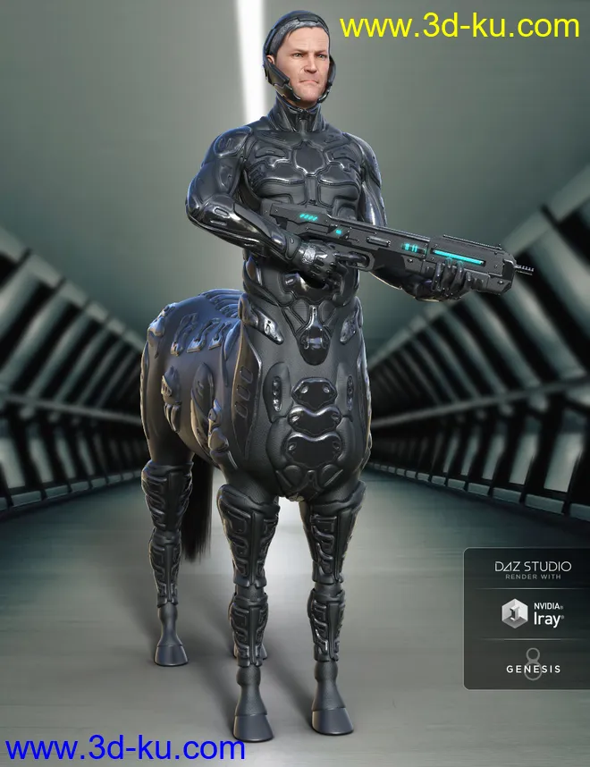 Solar Wardens for Genesis 8 Male Centaur模型的图片7