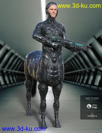 3D打印模型Solar Wardens for Genesis 8 Male Centaur的图片