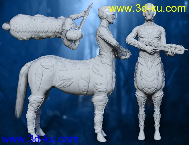 Solar Wardens for Genesis 8 Male Centaur模型的图片9