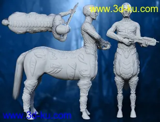 3D打印模型Solar Wardens for Genesis 8 Male Centaur的图片