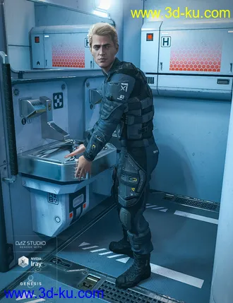 3D打印模型Solaris Cabin Poses for Genesis 8 Male的图片