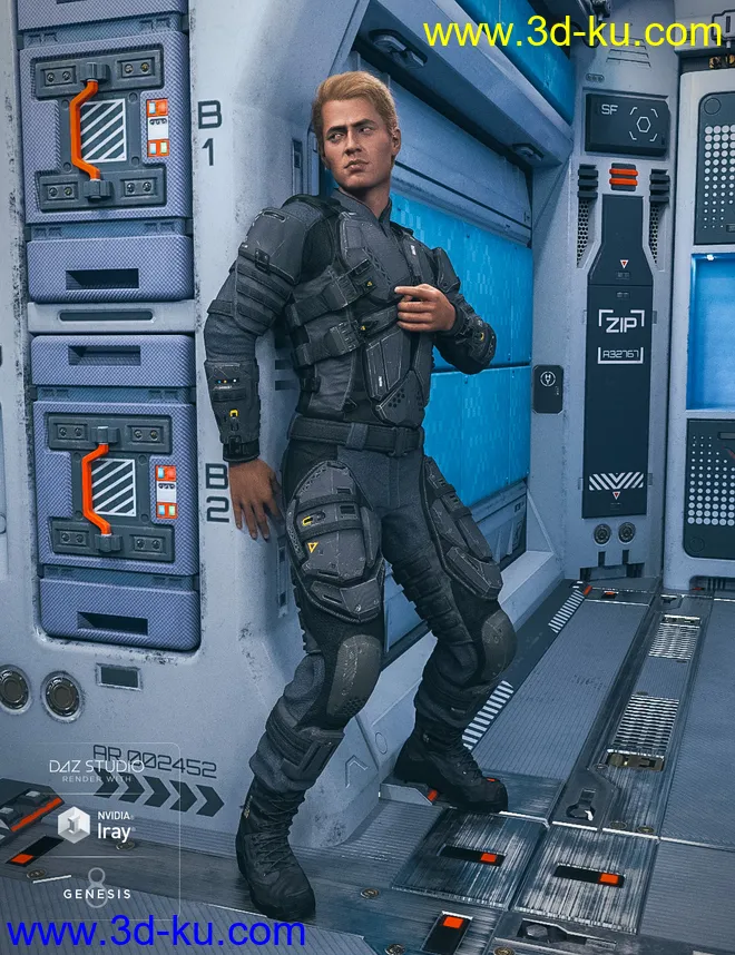 Solaris Cabin Poses for Genesis 8 Male模型的图片8