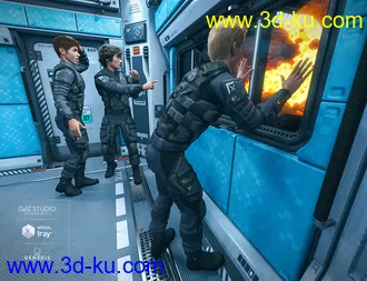 3D打印模型Solaris Cabin Poses for Genesis 8 Male的图片