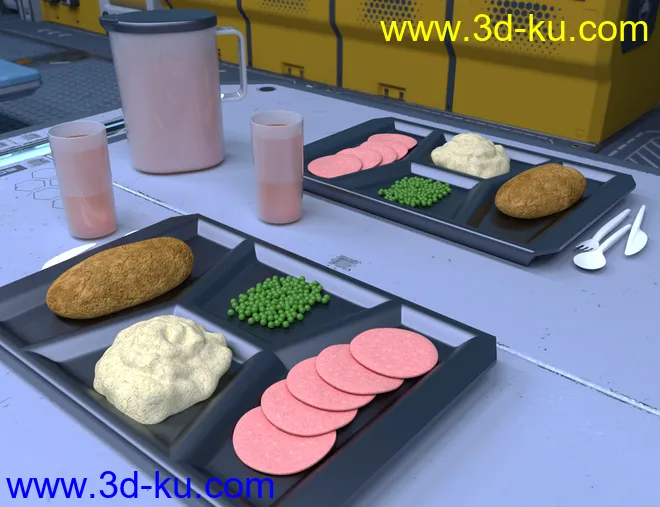 Solaris Dining Room Poses Genesis 8 Male模型的图片7