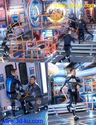 3D打印模型Solaris Portal Crisis for Genesis 8 Male的图片