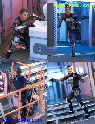 3D打印模型Solaris Portal Crisis for Genesis 8 Male的图片