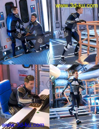 3D打印模型Solaris Portal Crisis for Genesis 8 Male的图片