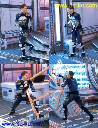 3D打印模型Solaris Portal Crisis for Genesis 8 Male的图片