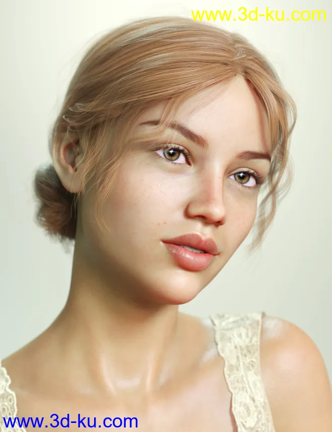 SP Hair 006 for Genesis 3 and 8 Female(s)模型的图片6