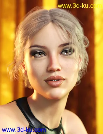 3D打印模型SP Hair 006 for Genesis 3 and 8 Female(s)的图片