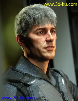 3D打印模型SP Hair 007 for Genesis 3 and 8 Male(s)的图片