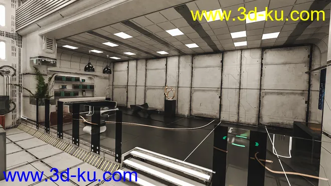 Space Living Room 01模型的图片4