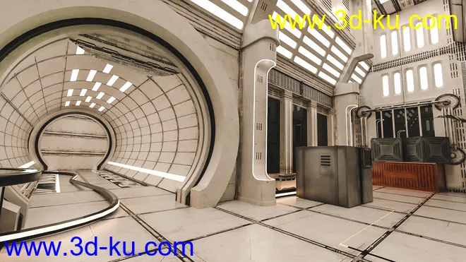 Space Living Room 01模型的图片6
