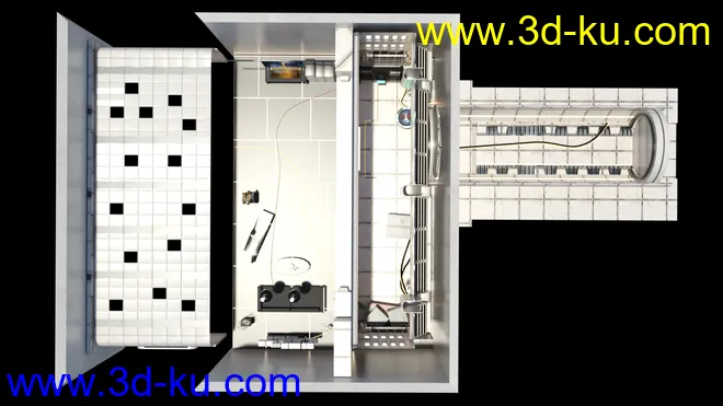 Space Living Room 01模型的图片8
