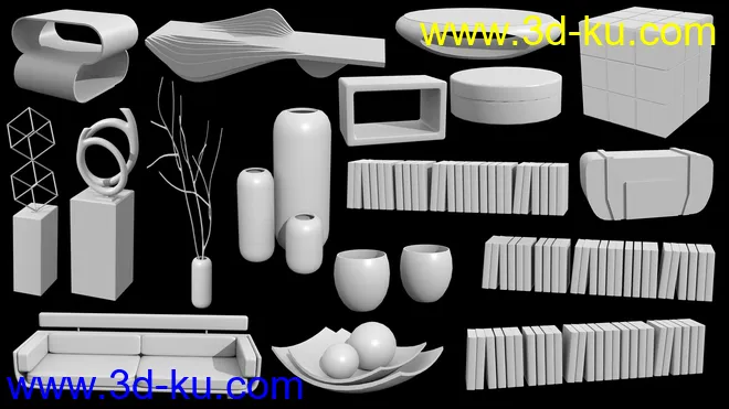 Space Living Room 01模型的图片10