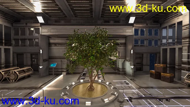 Space Living Room 02模型的图片4