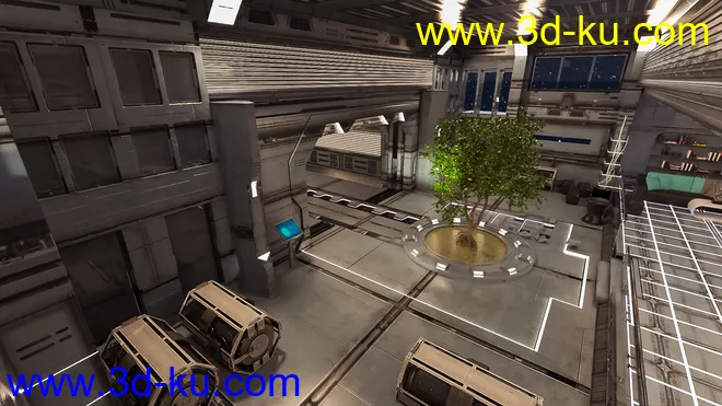 Space Living Room 02模型的图片5