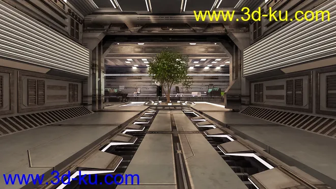 Space Living Room 02模型的图片8
