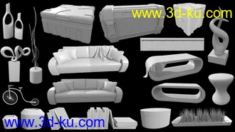 3D打印模型Space Living Room 02的图片