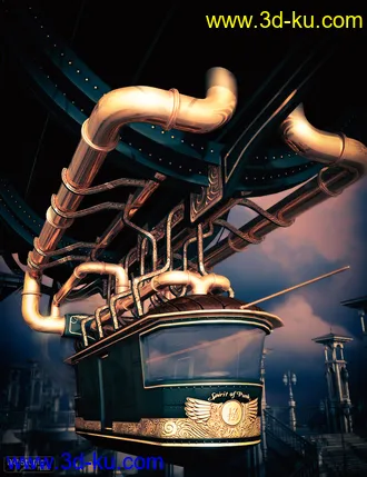 3D打印模型Spirit of Punk Airship的图片