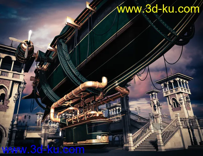 Spirit of Punk Airship模型的图片3