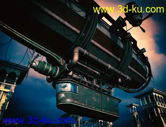 3D打印模型Spirit of Punk Airship Aged的图片