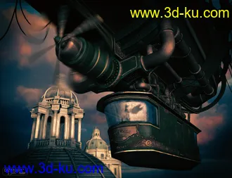 3D打印模型Spirit of Punk Airship Aged的图片