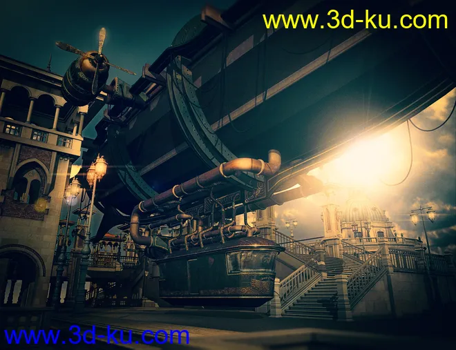 Spirit of Punk Airship Aged模型的图片5