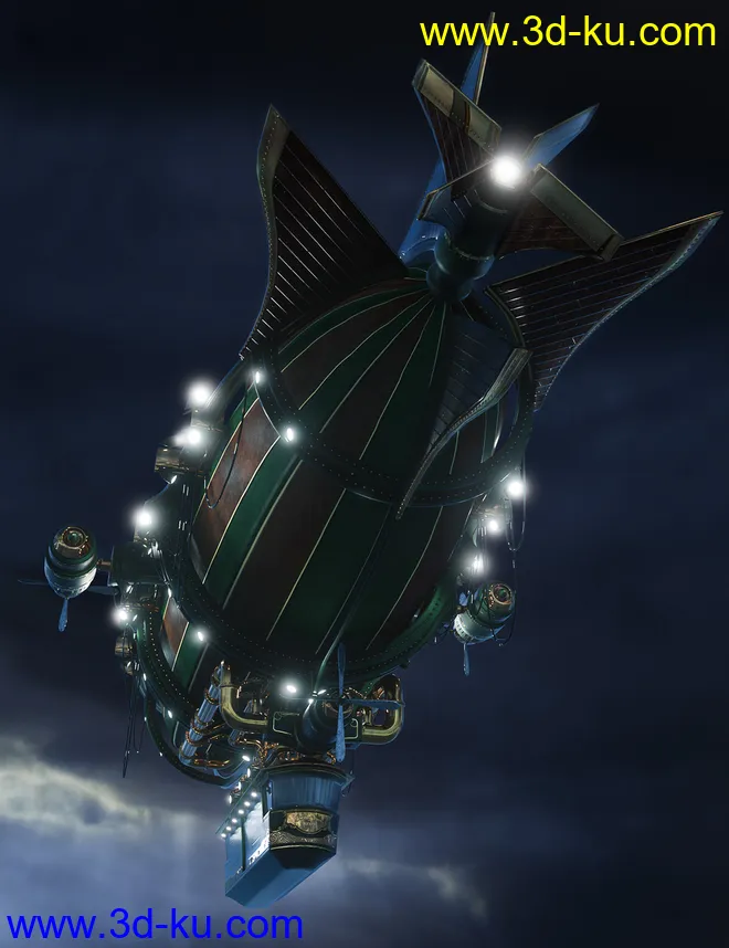 Spirit of Punk Airship Iray模型的图片2