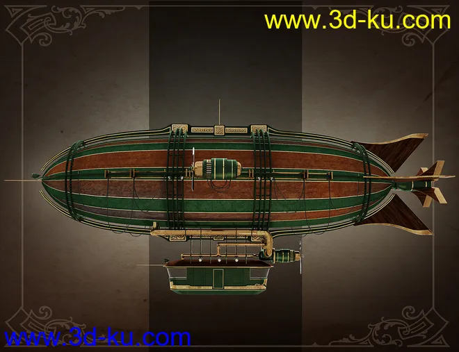 Spirit of Punk Airship Iray模型的图片7